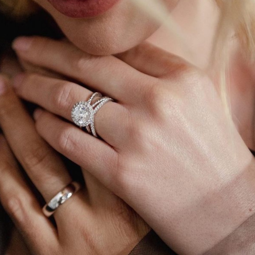 H Stern Engagement Ring Rosegold diamonds